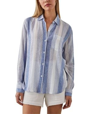 Rails Charli Button Down Top - Blue
