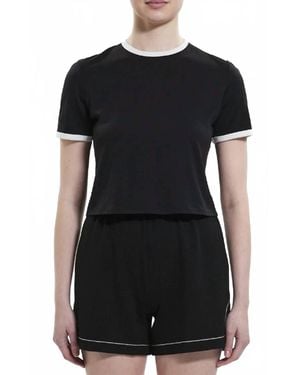 Theory Ringer Short Sleeve Tee - Black