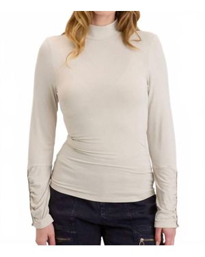 XCVI Ainsley Turtleneck Top - White