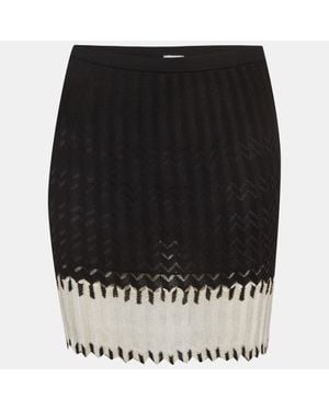 Missoni Zig Zag Knit Mini Skirt - Black