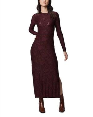 Splendid Cecelia Floral Long Sleeve Dress - Red