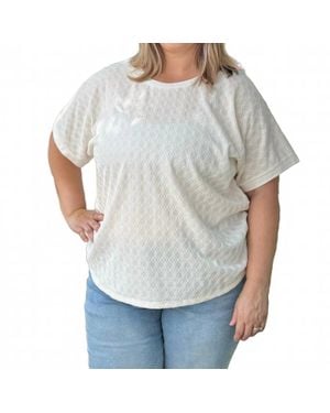 Southern Grace Gemma Short Sleeve Top - Gray