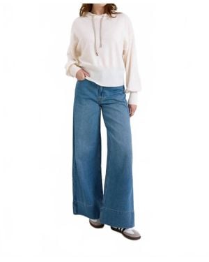 Brodie Cashmere Hilary Relaxed Fit Hoodie - Blue