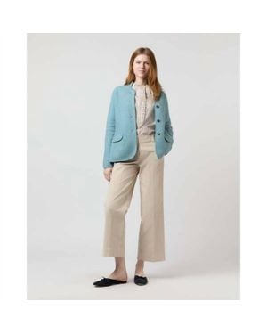 ANN MASHBURN Tyrolean Wool Jacket - Blue
