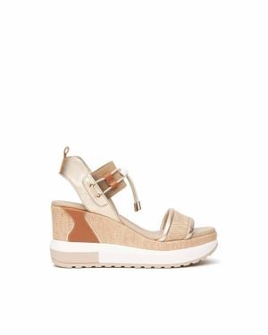Nero Giardini Wedge Sandal - Natural