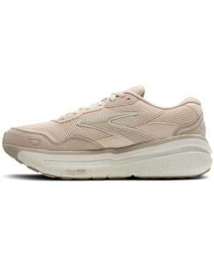 Brooks Ghost Max 2 Suede And Leather Sneakers - White