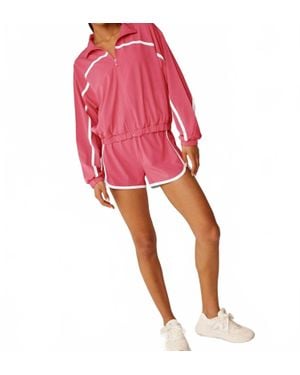 Beyond Yoga Go Retro Jacket - Red