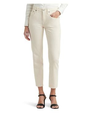 Ralph Lauren Relaxed Tapered Ankle Jeans - Natural