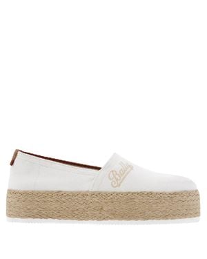 Bally Felly Logo Cotton Espadrilles, Brand Size 37 Us - Natural