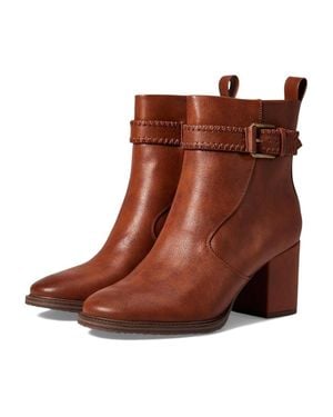Zodiac Rexx Cognac Ankle Buckle Strap Dress Bootie Jobb1794 - Brown