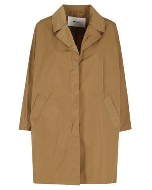 OOF WEAR Ochre Memory Single-Breasted Polyester Raincoat - Brown