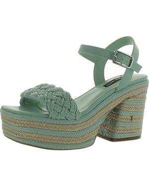Nine West Cinka 2 T Textured Espadrilles - Green