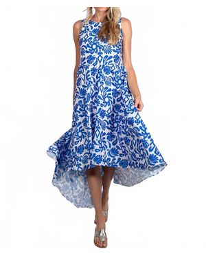 Sail To Sable High Low Party Dress - Blue