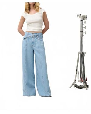 Closed Ribbed Cap Sleeve Top - Blue