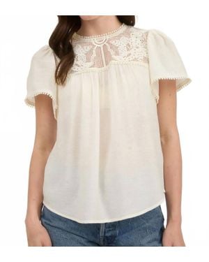 Blu Pepper The Saffron Lace Top - White