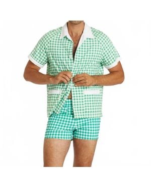 Hammies Gingham Cabana Trunk - Green