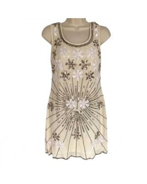 ASOS Maya Sequin Beaded Dress - Natural