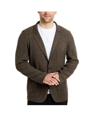 Kenneth Cole Ribbed Knit Sportcoat - Gray