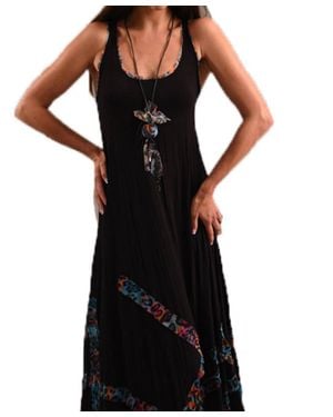 Angel Bra-Friendly Vibrant Leopard Dress - Black