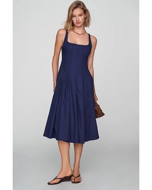 Maeve Tarryn Fit & Flare Midi Dress - Blue
