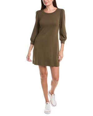 Michael Stars Sinclair Puff Sleeve T-Shirt Dress - Green