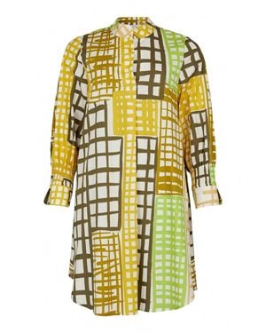 Noen Plaid Tunic/Dress - Yellow