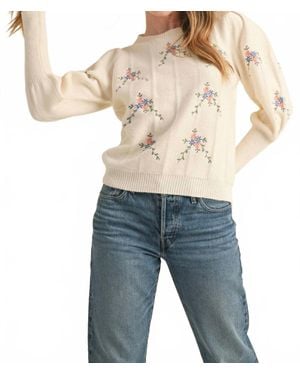 ..,merci Blooming Cozy Sweater - Blue