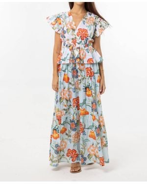 Bindu Willow Maxi Skirt - White