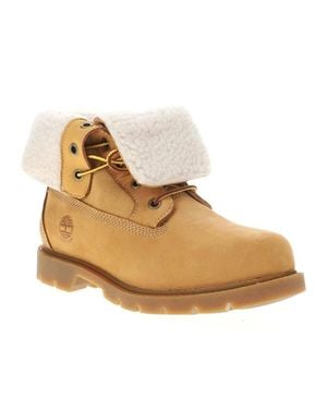 Timberland Linden Woods Tb1A1Kgc231 Boots Nubuck Fold-Down Tf9082 - Natural