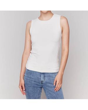 Charlie b Super Stretch Sleeveless Top - Blue