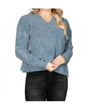 Staccato Texture Me Hoodie - Blue