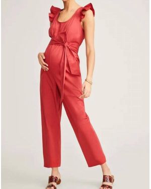 HATCH Lianne Jumpsuit - Red