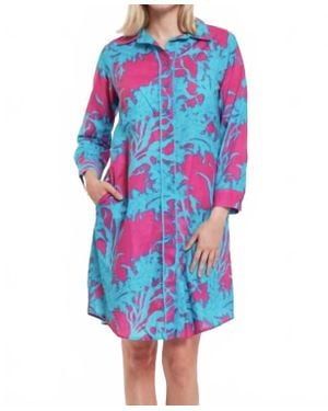 MODAPOSA Carlotta Midi Shirt Dress - Blue