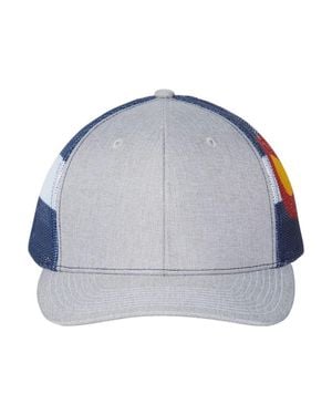 Katia Printed Mesh Trucker Cap - Blue