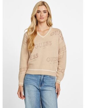 Guess Dateryn V-Neck Sweater - Blue