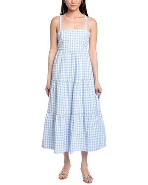 knee length dresses for ladies Manhattan Summer Tied Shoulder Maxi Dress Yellow