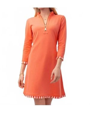 spartina 449 Nora Fringe Mini Dress - Orange