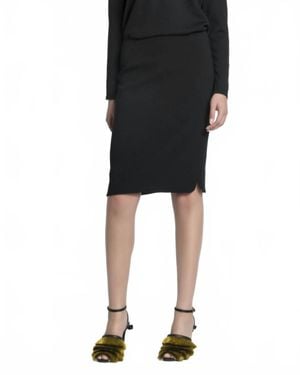 Luisa Cerano Straight-Cut Pencil Skirt - Black