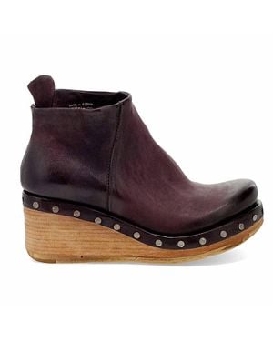 A.s.98 Savina Wedge Bootie - Purple