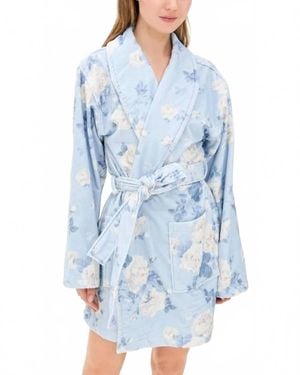 LoveShackFancy Indie Ultra-Soft Robe - Blue