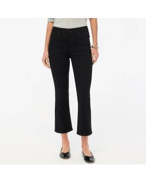 J.Crew Midrise Flare Cropped Jeans - Black