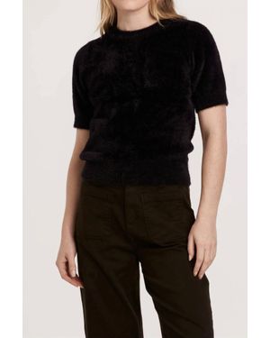 Another Love Susie Fuzzy Top - Black