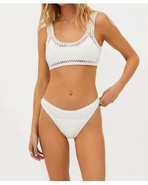 Beach Riot Kaylin Bathing Suit Bottom - White