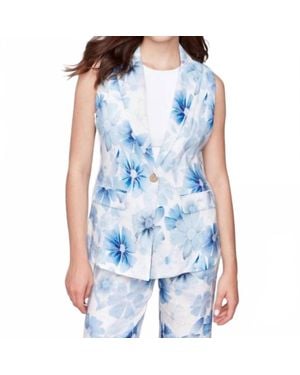 Charlie b Printed Vest - Blue