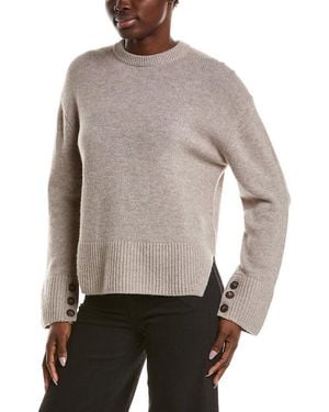 NAADAM Premium Wool & Cashmere-Blend Utility Sweater - Gray