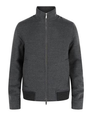 Slowear Montedoro Felt Bomber Jacket - Gray