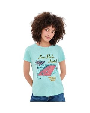 Mother The Lil Sinful Tee, Lone Palm - Blue
