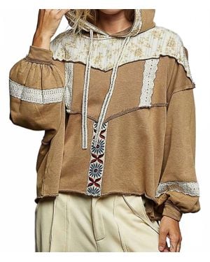 Pol Hillary Balloon Sleeve Hoodie - Metallic