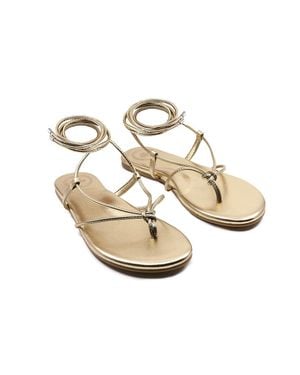 Solei Sea Angie Wrap Sandals - White