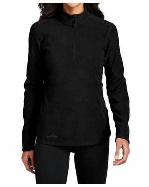 Eddie Bauer 1/2 Zip Microfleece Jacket - Black